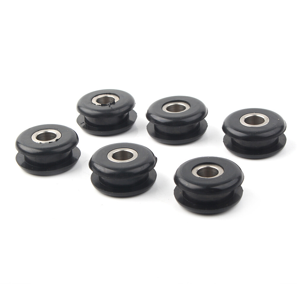 For Softail Fat Bob Gas Tank Flat Side Mounting Rubber Bushing Steel Inserts Set
