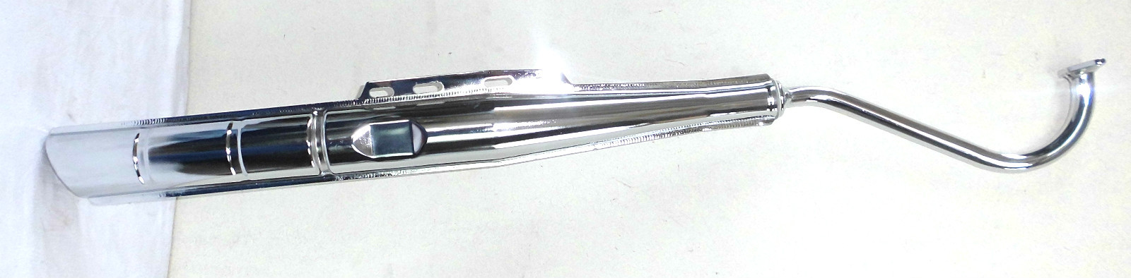 22mm Moped Exhaust Chrome With Aluminiumdämpfereinsatz Puch Maxi X 30/40-A