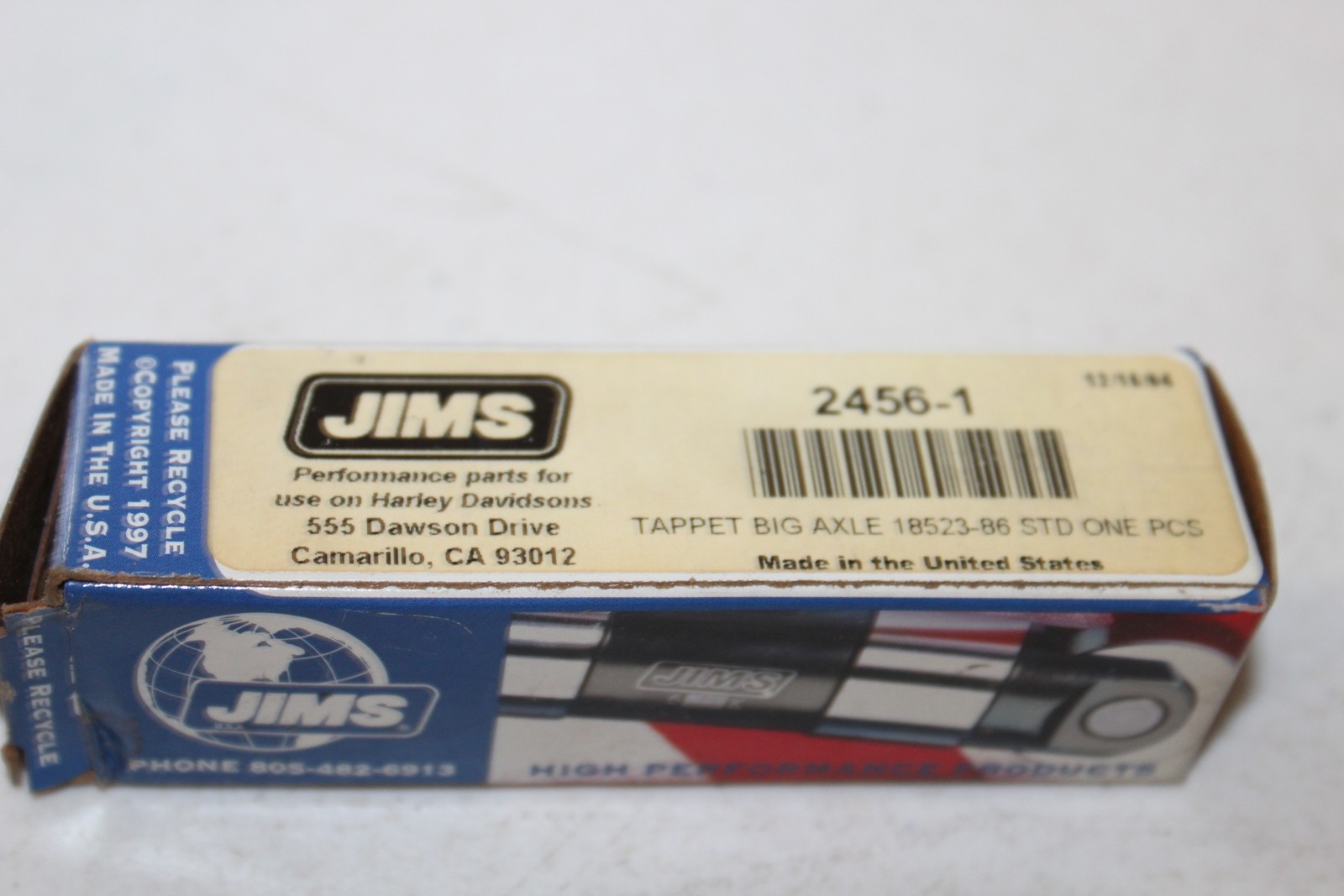 NEW Jim’s Machining Large Axle Tappet fits H-D Evolution 2456-1