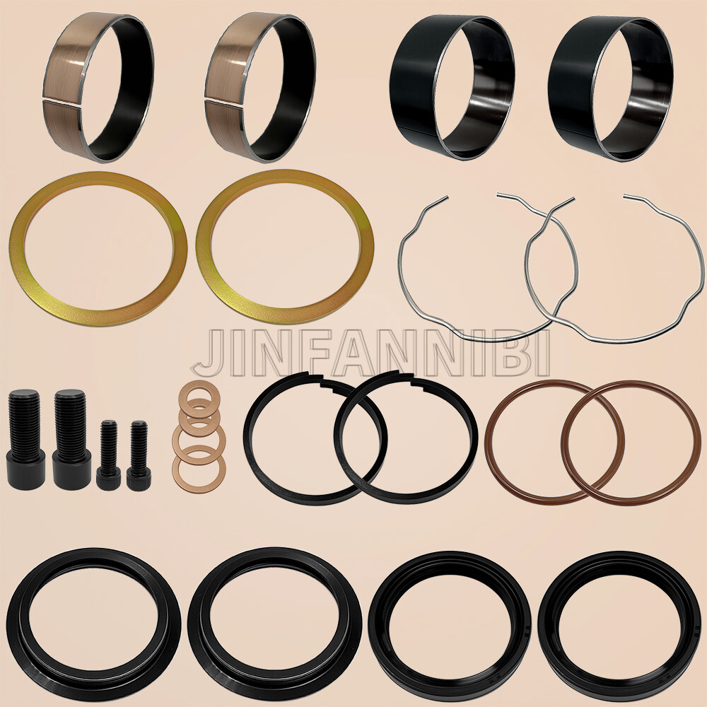 49mm Front Fork Leg Boots Rebuild Kit for Harley Dyna Street Bob FXD FLD 2006-17