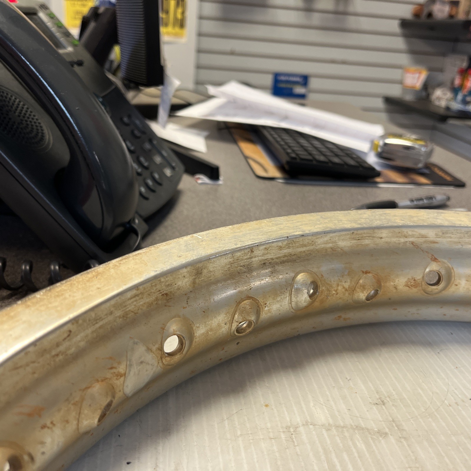 DID WM3 1.85” X 18” 36 HOLE COPICAL HUB ALLUMINUM MOTORCYCLE RIM
