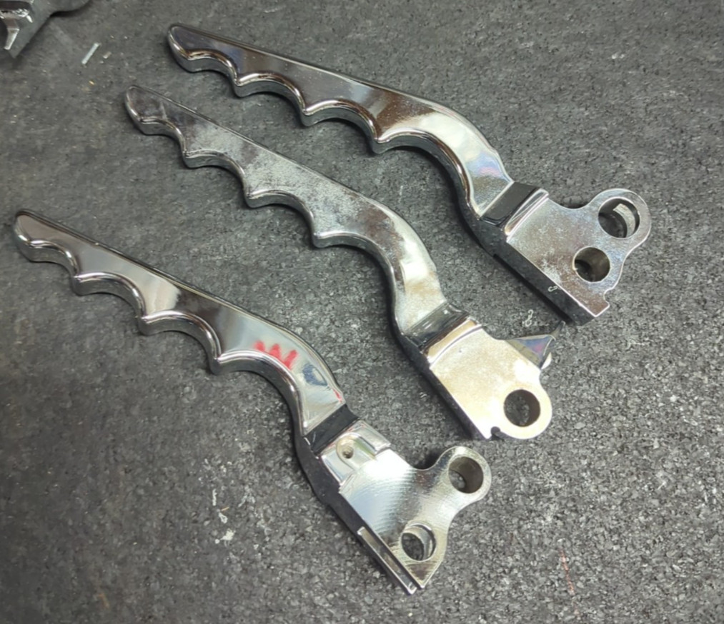 Lot Of Aluminum Chrome Brake Clutch Lever For Harley