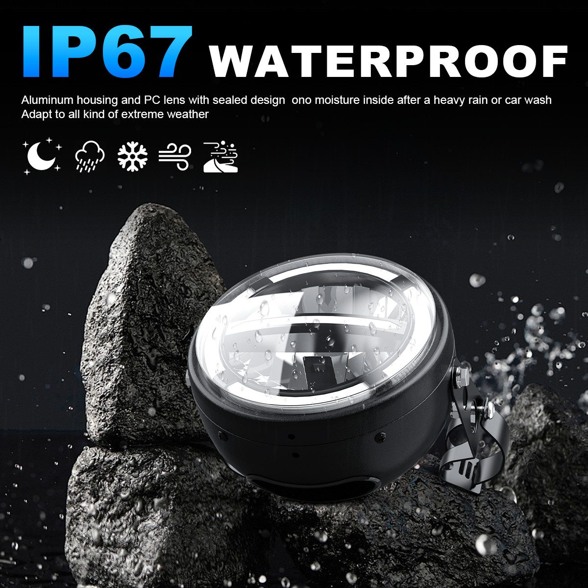 5.75″ Motorcycle LED Headlight Turn Signal Light Hi/Lo Beam Fit For Harley Cafe