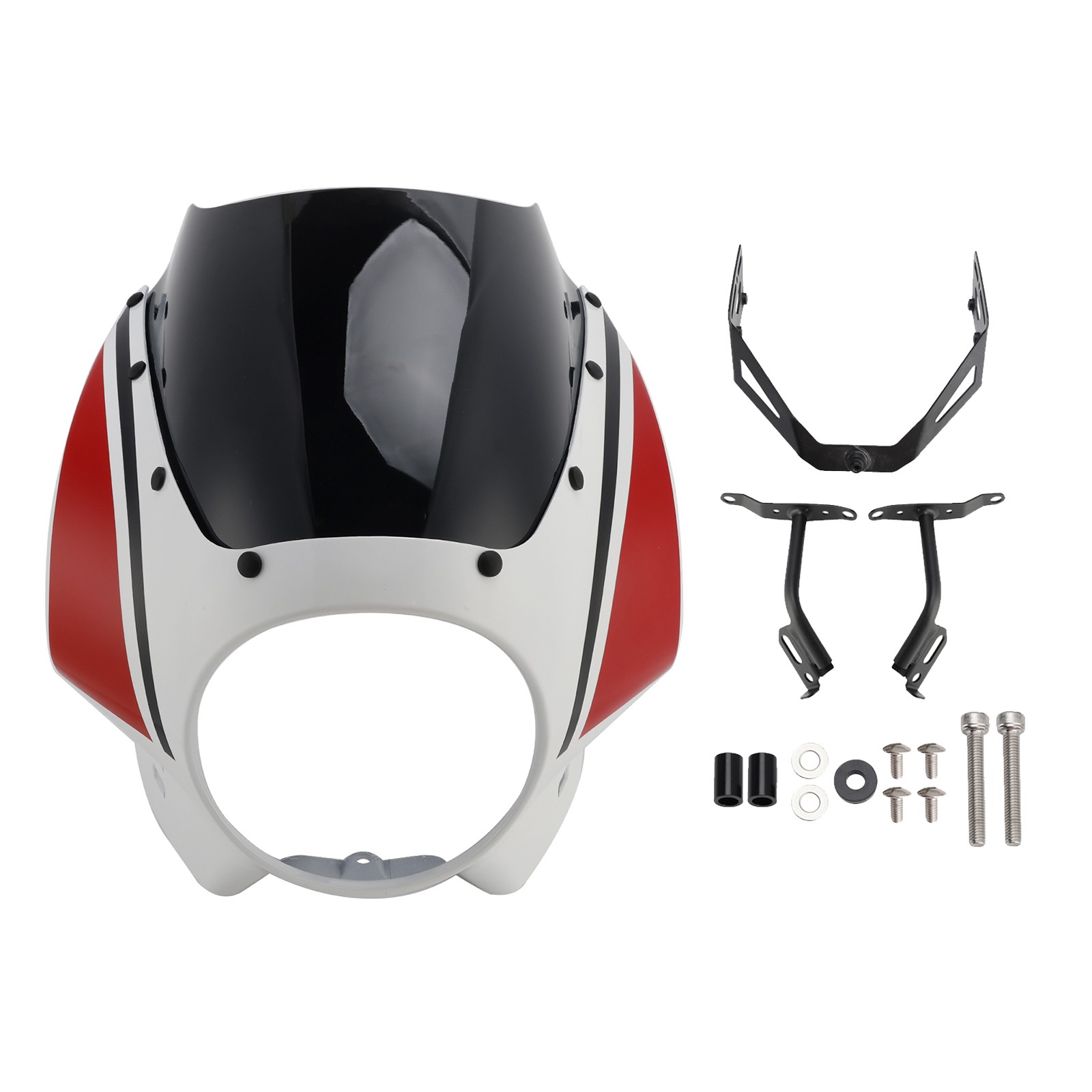 Headlight Fairing Windshield WindScreen fit for XSR900 2022-2025 Red+Black