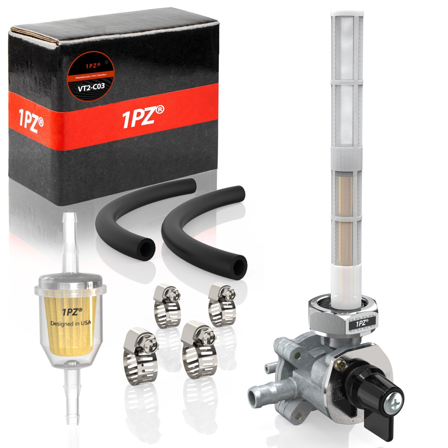 Fuel Valve Petcock & Gas Filter For Honda VTX1300C VTX1300S VTX1300R VTX1300T