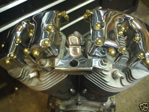 Old-Stf 1966-84 Shovelhead engine hardware – oil lines – Brass Dress up Kit USA