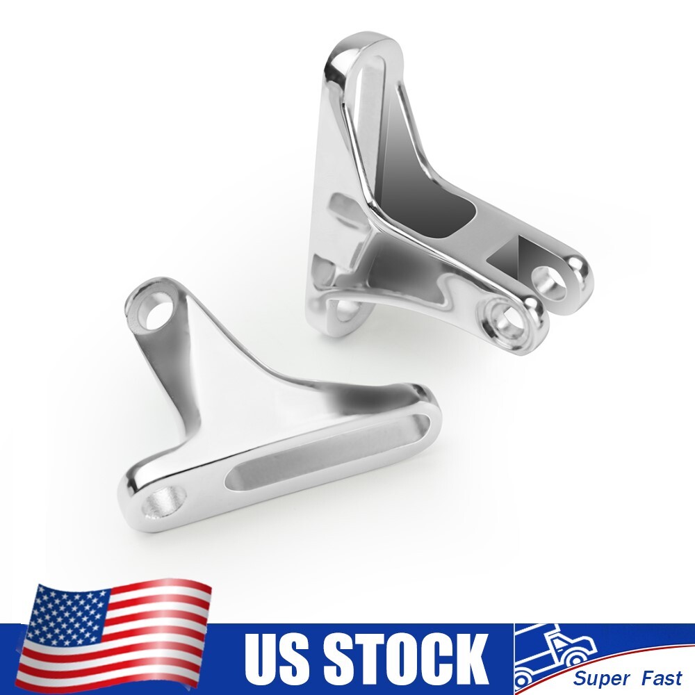 1993-2025 For Harley Touring Models Rear Passenger Footpegs Mounts Clamps Chrome