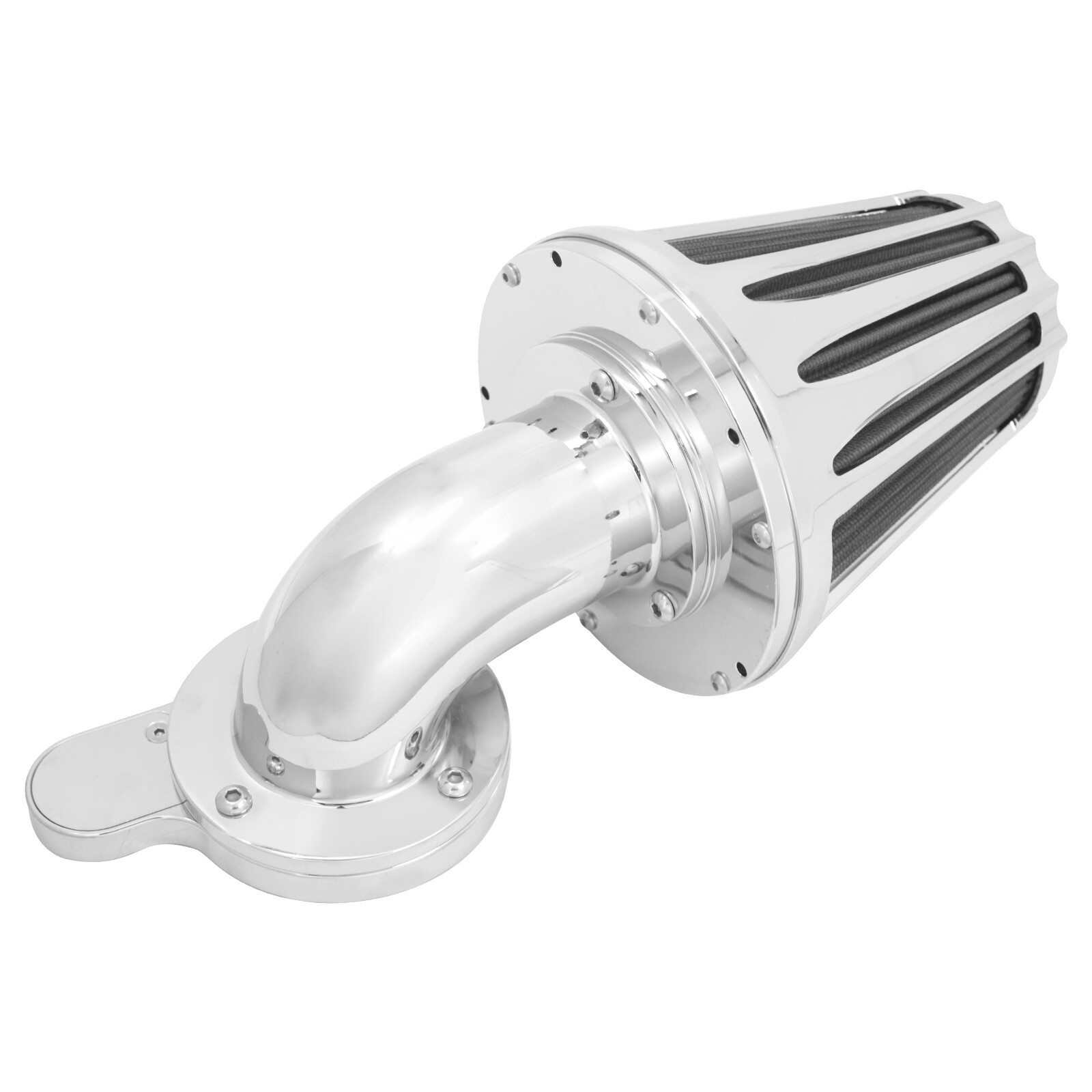 Grey Cone Filter Chrome Air Cleaner Kit For Sportster XL 1200XL 883XL 2004-22