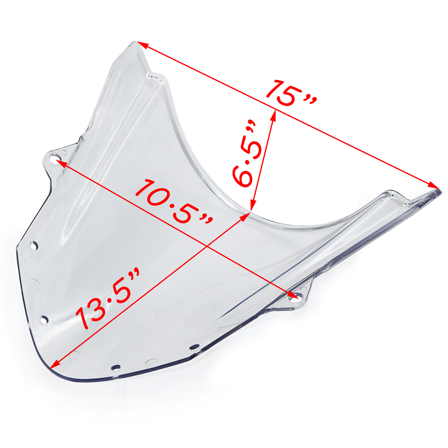 Windscreen for Kawasaki NINJA ZX6R ZX636 ZX10R 2009 2010 Clear Double Bubble