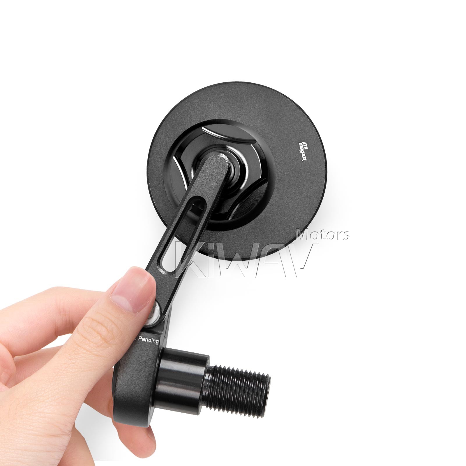 Orbii round black bar end mirror 1 Piece 16mm bolt for Yamaha MT-07 MT-09 14-20
