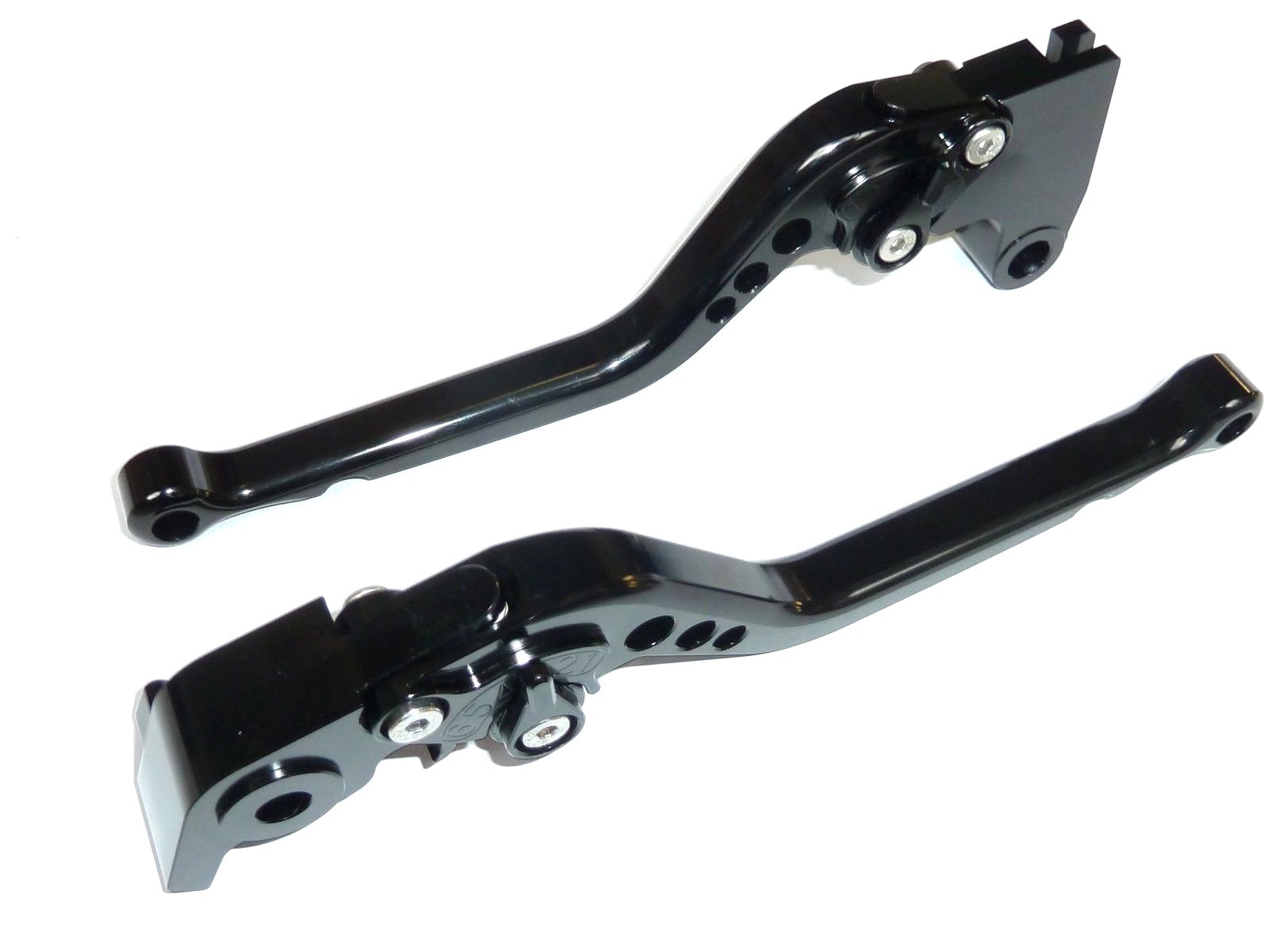 TRIUMPH DAYTONA 675 R 2011-17 BLACK BRAKE & CLUTCH LEVER SET RACE TRACK ROAD X37