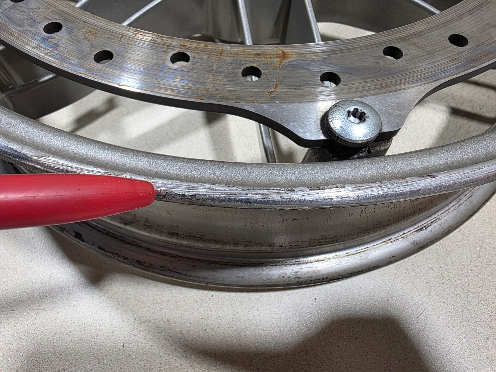 2006 Buell Ulysses XB12 XB12X Front Wheel Rim Magnesium Tone #NV9-80