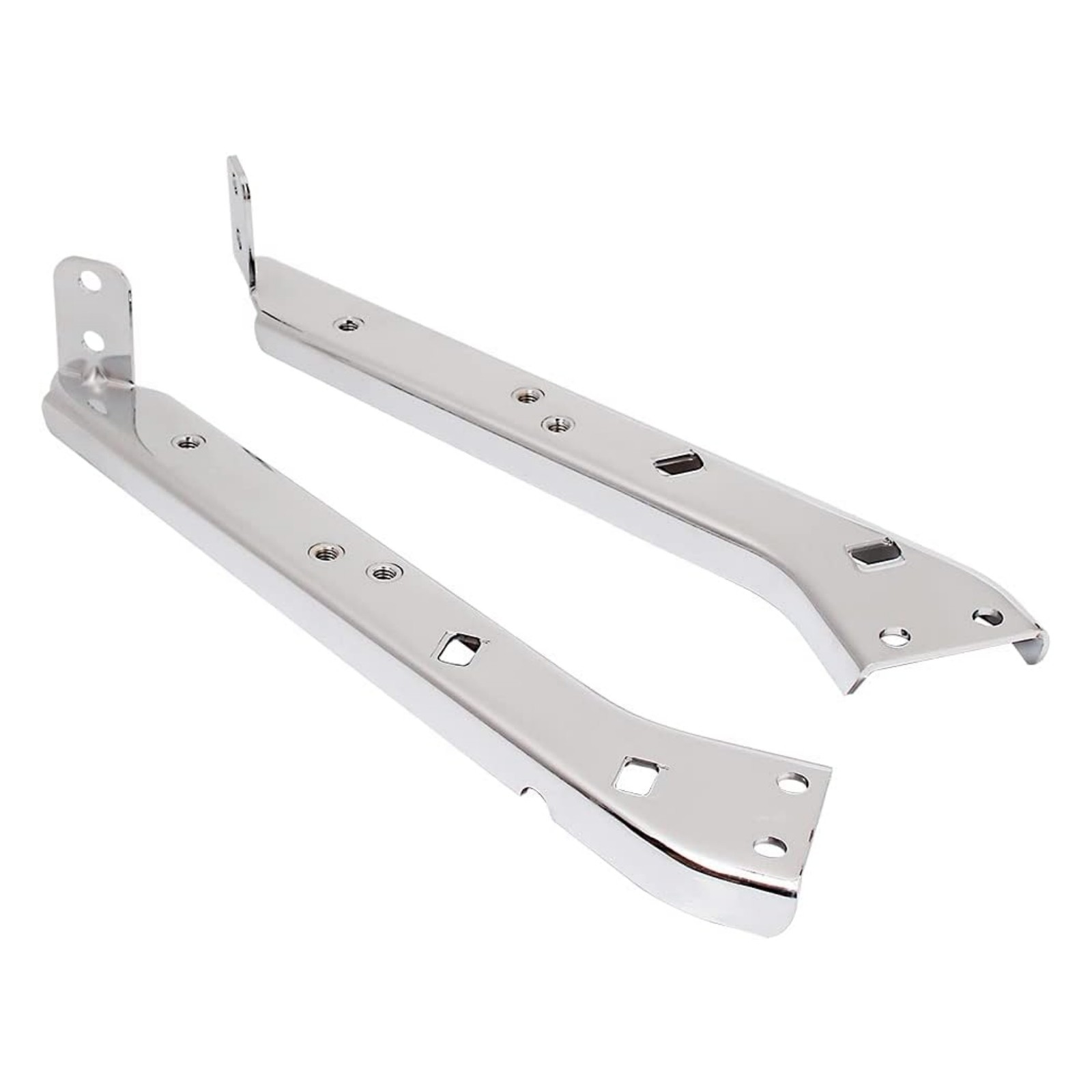 Chrome Saddlebag Rail Support Bracket Left & Right Side Fit for Harley Touring