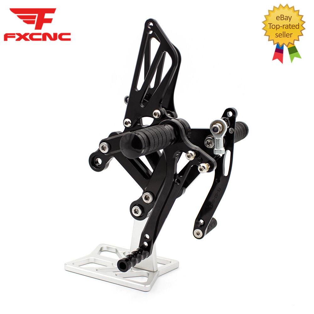 For Kawasaki Ninja ZX6R ZX636 2003-2004 FXCNC Rearset Footpegs Pedals Footrest