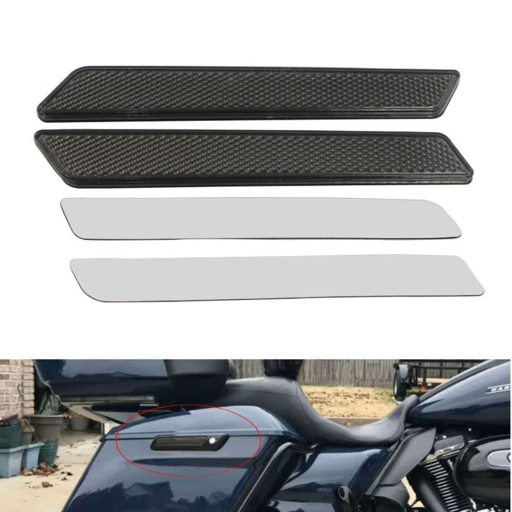 Smoke Reflector Saddlebag Latch Cover for Harley Touring Street Road Glide FLHT