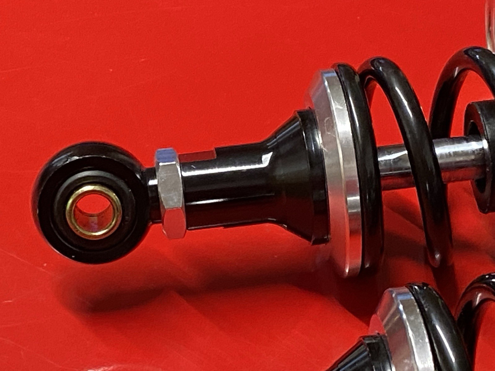 ROYAL ALLOY TG GP 125 TO 350 CUSTOM BLACK AND SILVER FRONT GAS SHOCK ABSORBERS