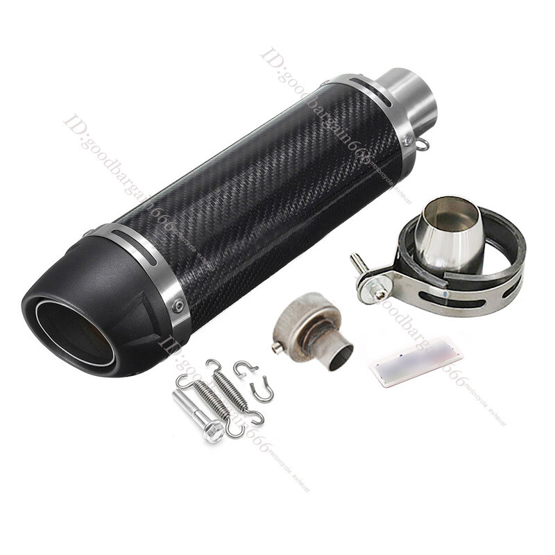 Carbon Fiber 51mm Muffler Motorcycle Universal Exhaust Pipe with DB Killer 350mm