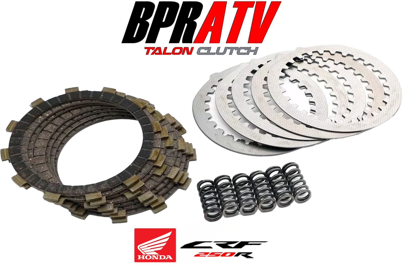 04-09 Honda CRF250R CRF 250R Heavy Duty Steel Plates Fibers & Springs Clutch Kit