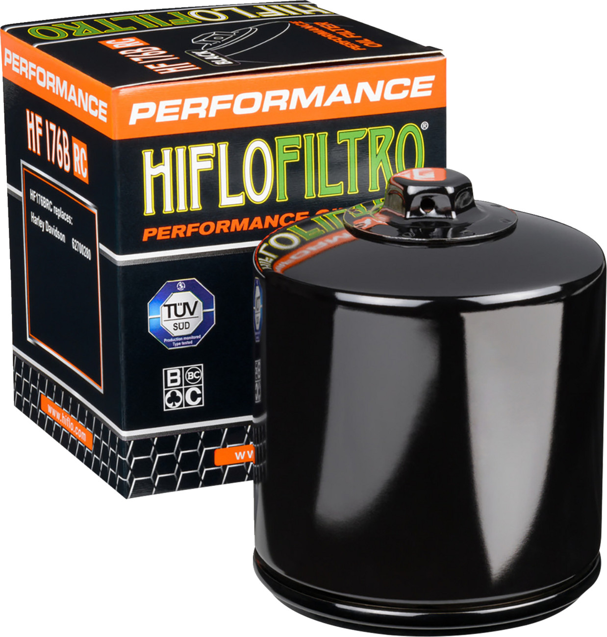 HiFlo HF176BRC Performance Oil Filter Black Spin-On