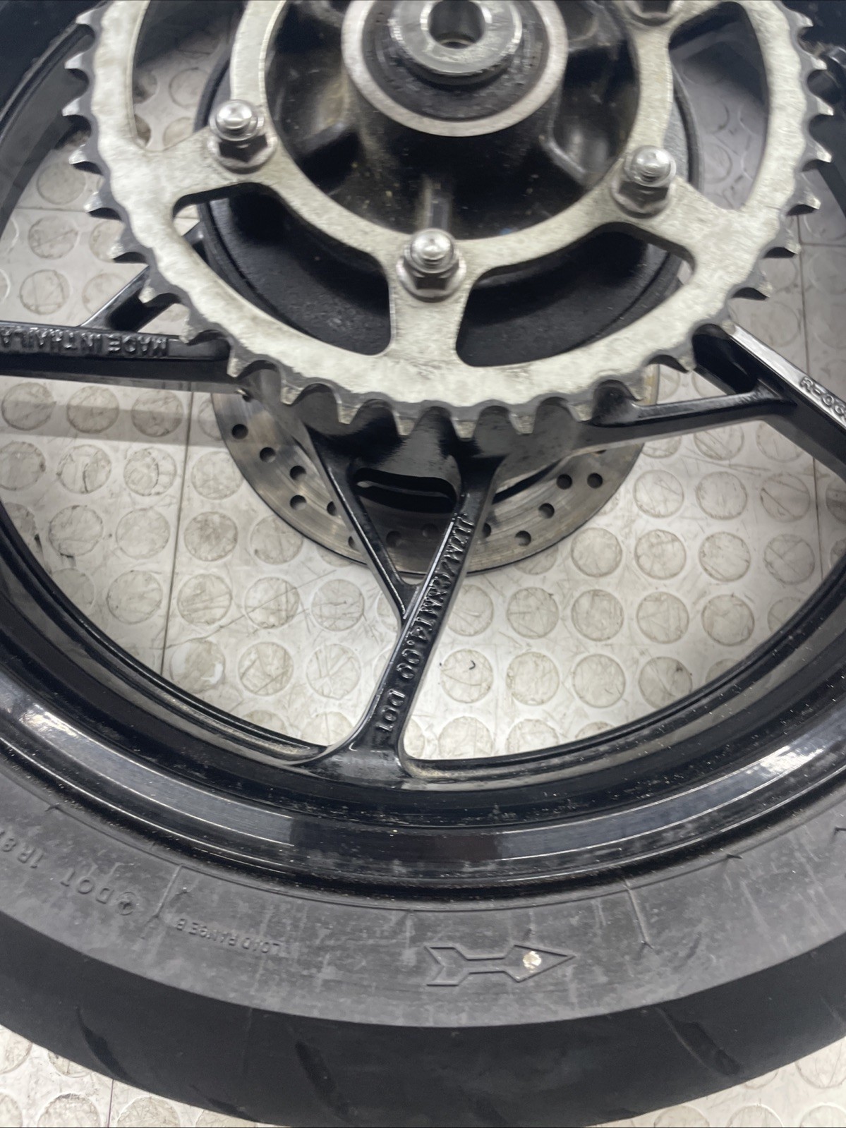 2024 24 23-26 Kawasaki Ninja EX400 Zx4R Rear Back Wheel Rim Straight 17×4.00 OEM