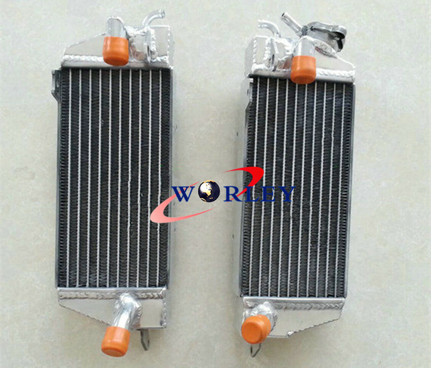L&R FULL Aluminum Alloy Radiator FOR Husqvarna WRK125 WMX125 1987 1988 87 88 NEW