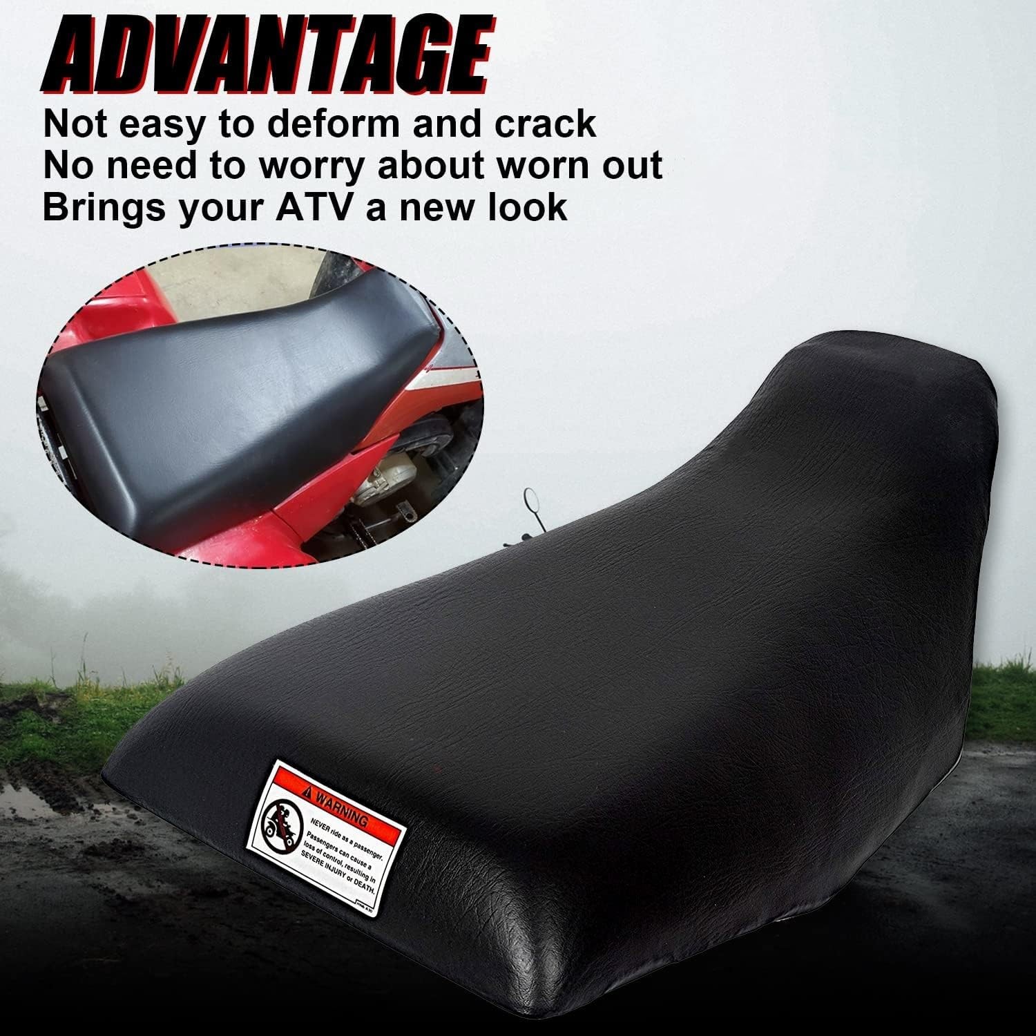 HECASA ATV Complete Seat Set New Compatible with 19882000 Honda TRX300 TRX 30…