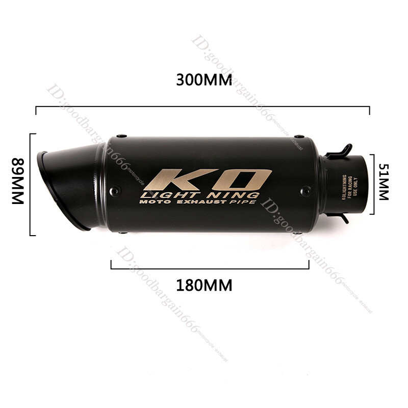 For Honda CBR500R CB500X CB500F Exhaust Tips Mid Link Pipe 51mm Muffler Escape