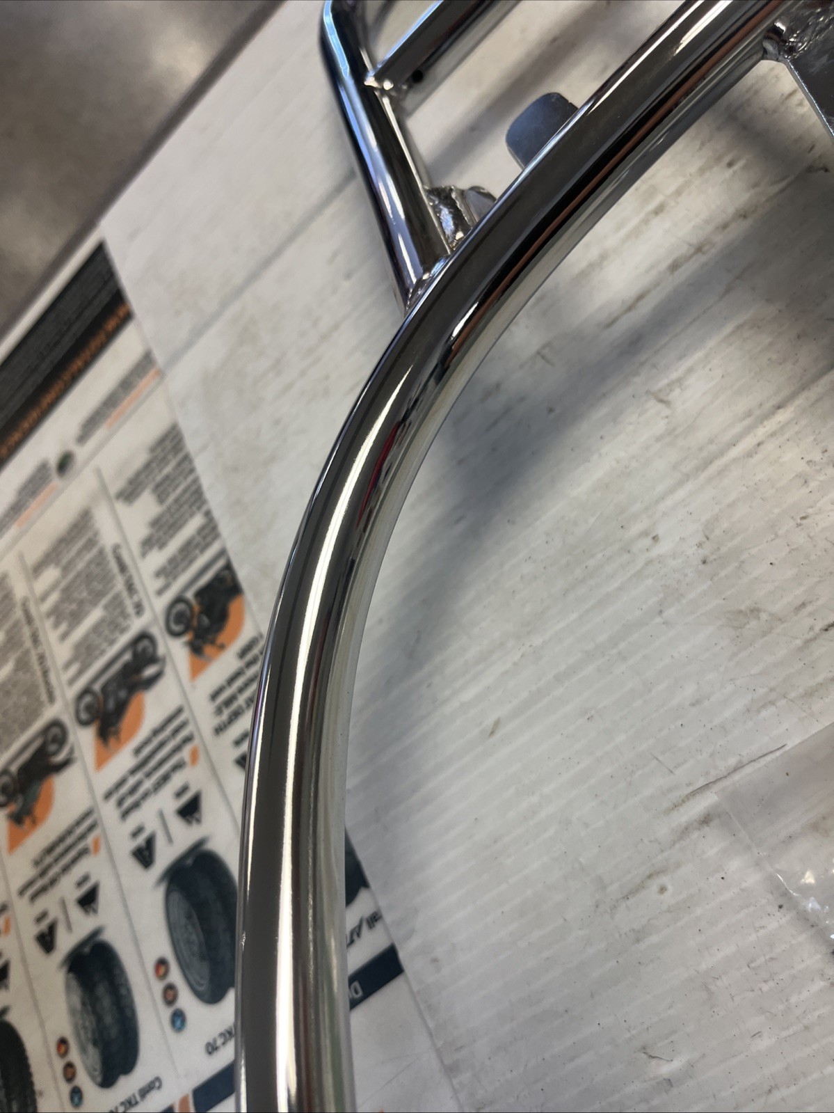 GENUINE PIAGGIO/VESPA REAR LUGGAGE RACK CHROME FOR PRIMAVERA & SPRINTS #1B000815