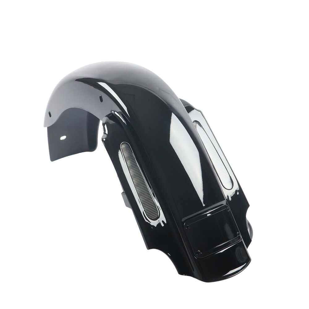 For 1993-2008 Harley Touring CVO 4″ Extended Rear Fender w LED & Wire Harness