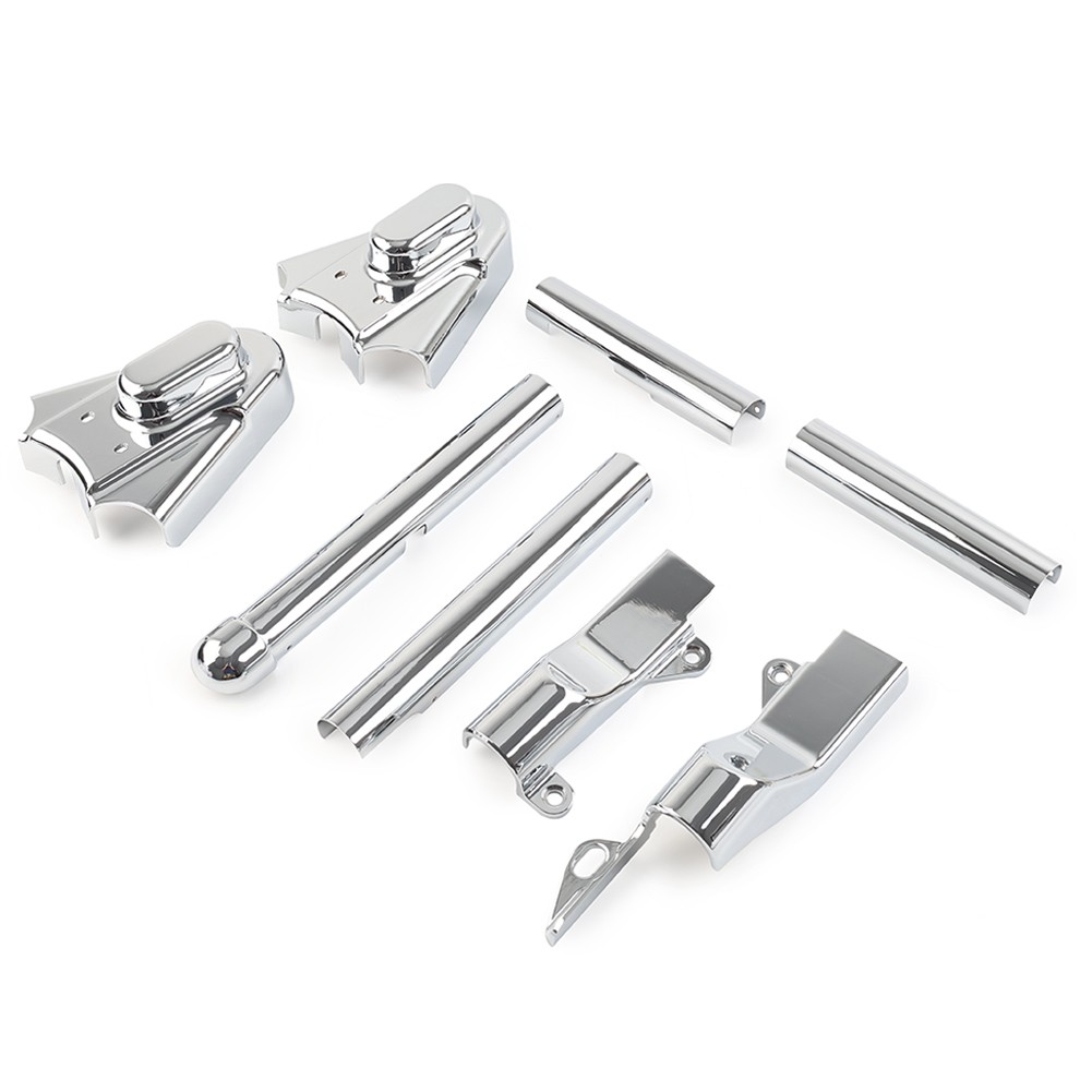 Rear Swingarm Covers Phantom Axle Covers Fit Harley Softail 2000-2007 Chrome
