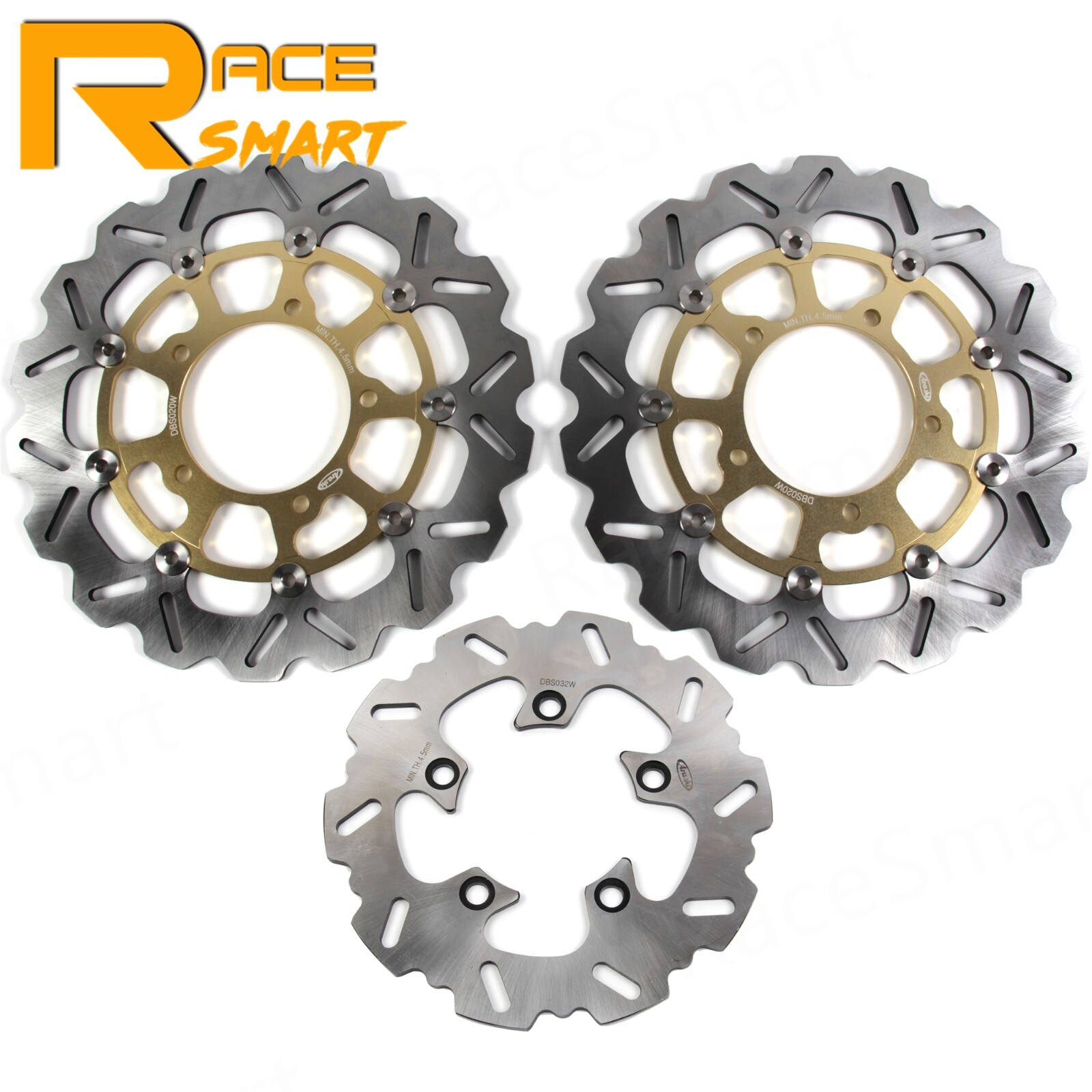 Arashi Front Rear Brake Rotors For Suzuki GSXR 600 750 2006 2007 GSXR1000 05-08
