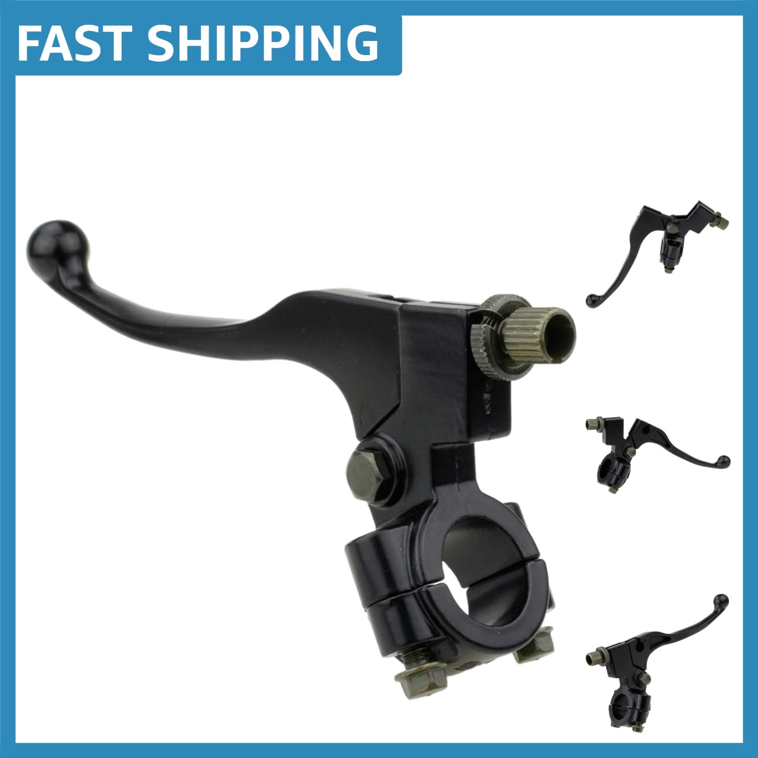 Durable 7/8″ Aluminum Motorcycle Clutch Handle – Easy to Install, Black Finish