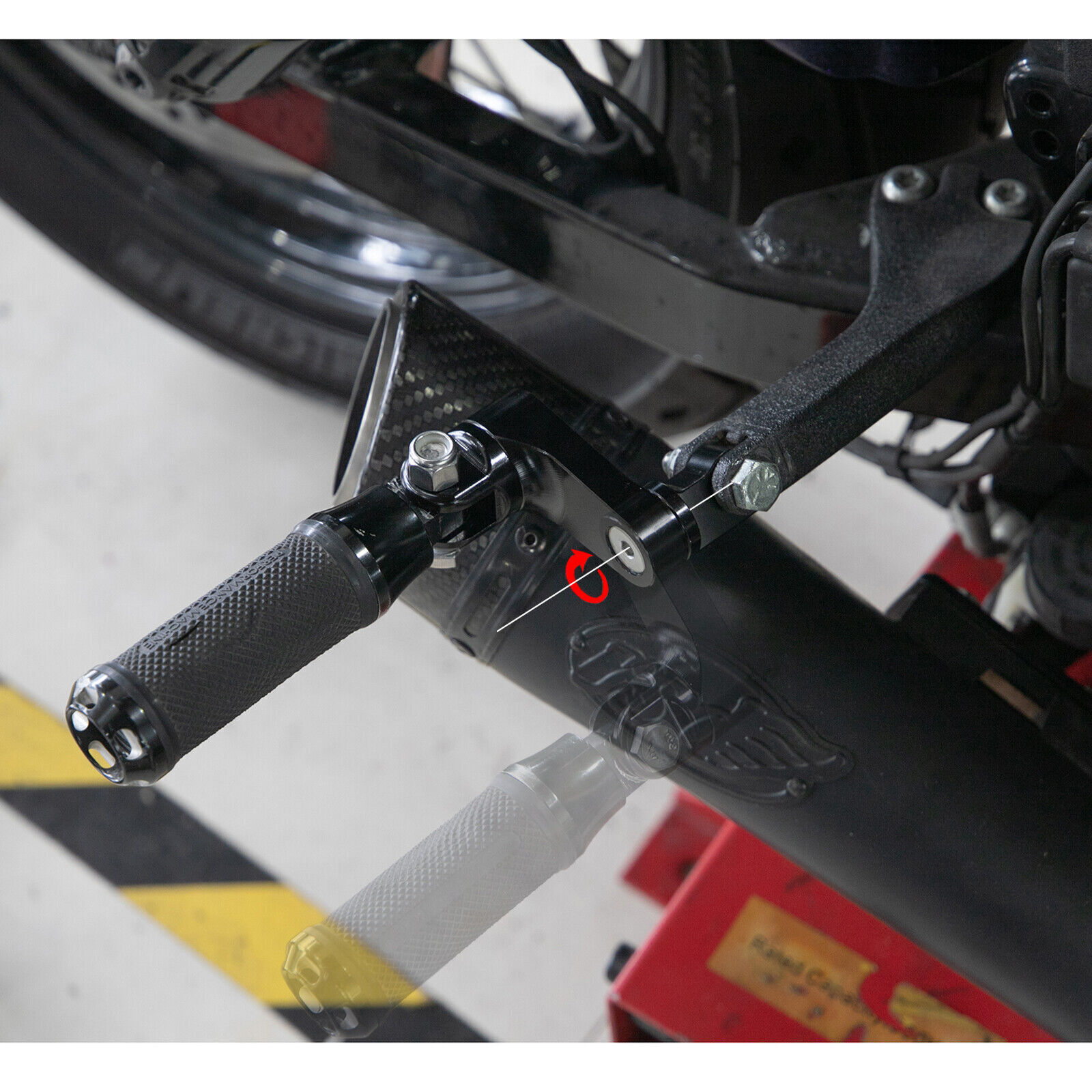 Pair Male Mount Foot Peg Extensions For Harley Sportsters Softails Dynas Touring