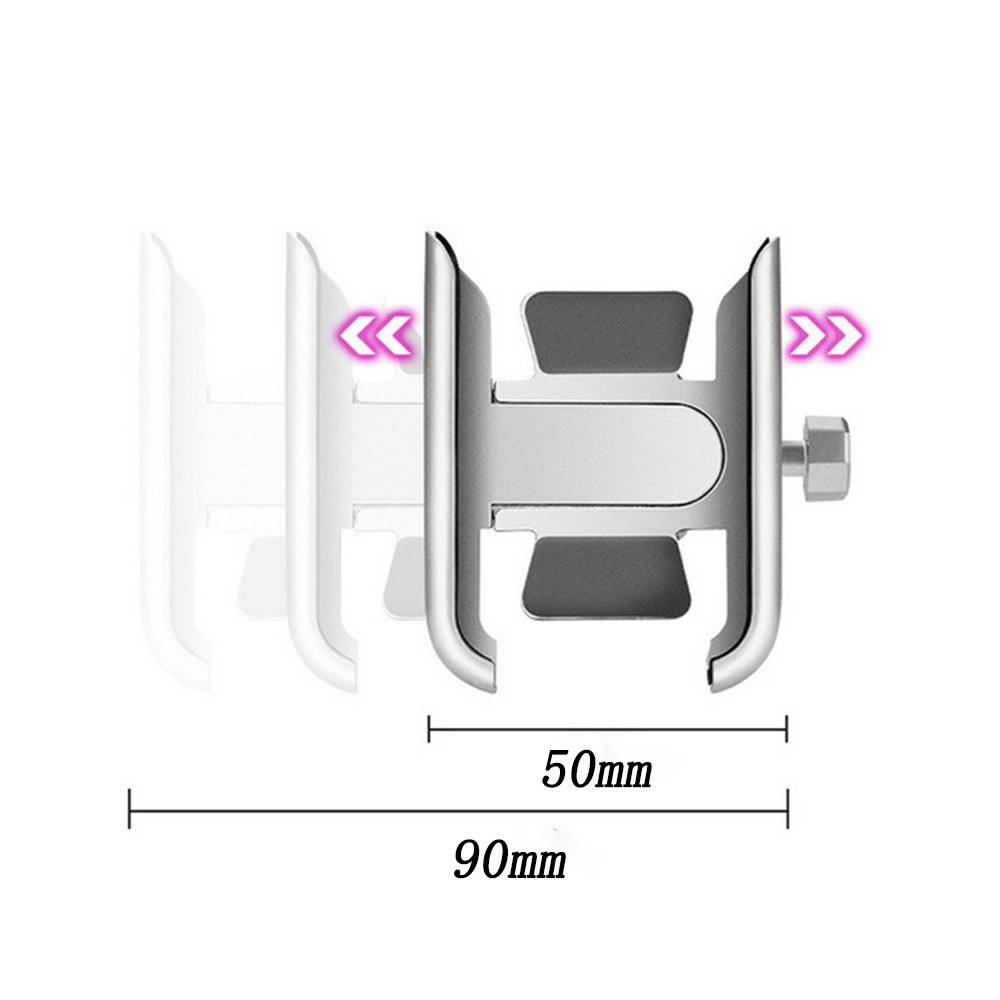Motorcycle 360° Phone Holder Suitable For 22-30mm diameter round handlebar