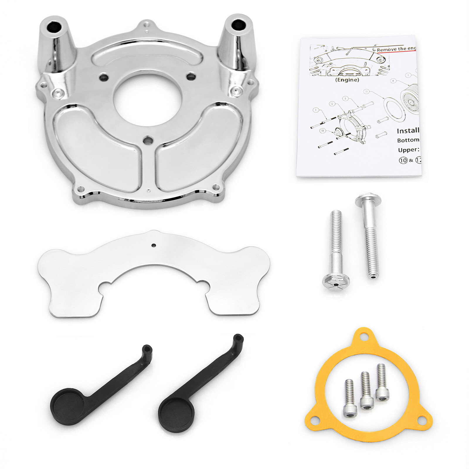 Chromed air cleaner filter For Harley 2014-2016 Street Glide Softail Breakout