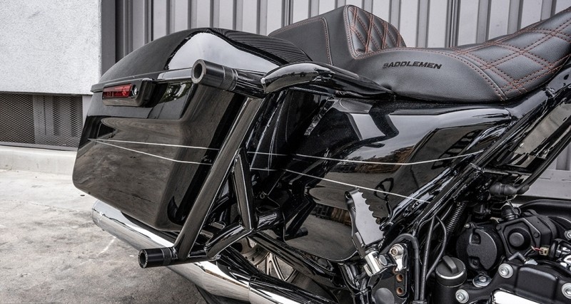 Burly Brand 14-Up Touring Brawler Kit Rear Crash Bar for Harley Davidson Touring