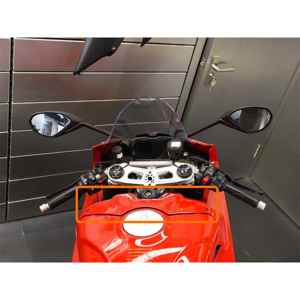 For Ducati Panigale V4 22-25 Matte Carbon Fiber Fuel Tank Front Cover Replace 1X