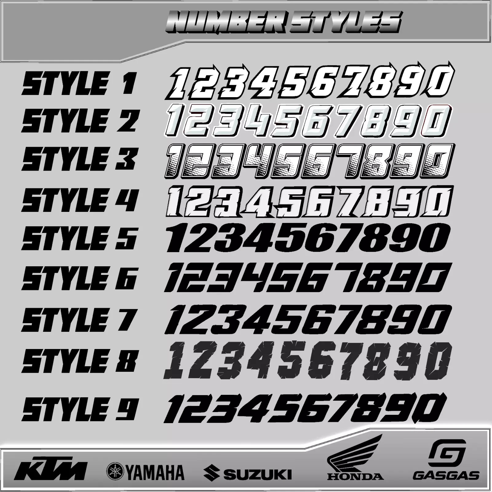 Graphics and Decal Kit for Yamaha YZ 125-250 (2022-2024) 2-Stroke