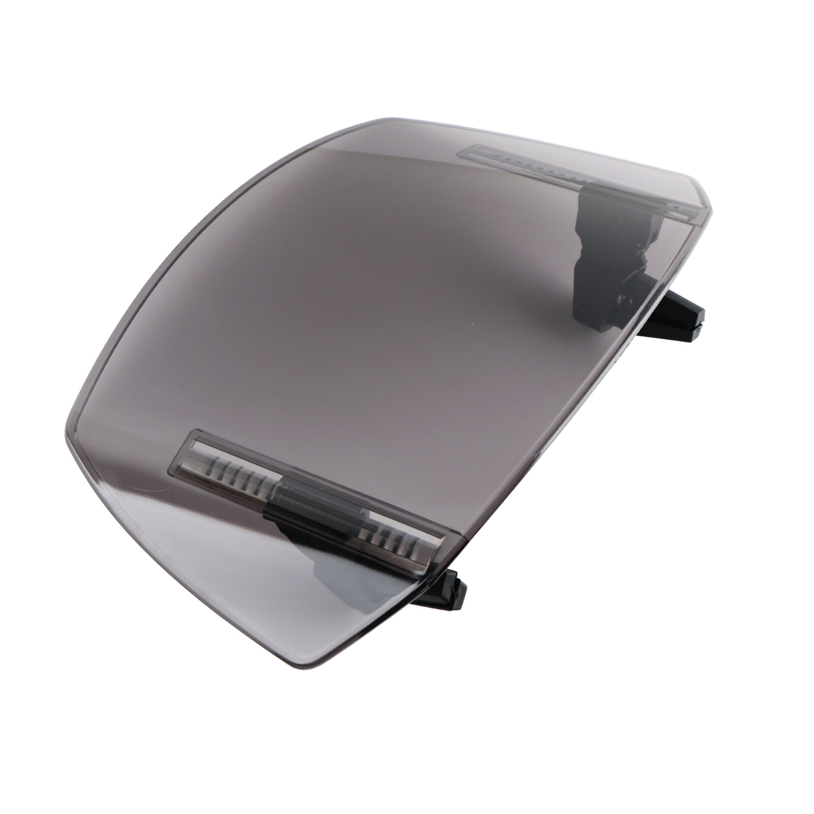 Motorcycle Clip On Windshield Wind Screen Deflector Extension Spoiler Smoked