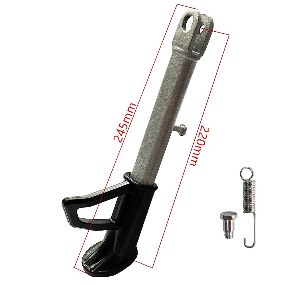220mm/8.66in Kick Stand Sided Parking Stands For Motorcycle Bike Scooter E-Bike