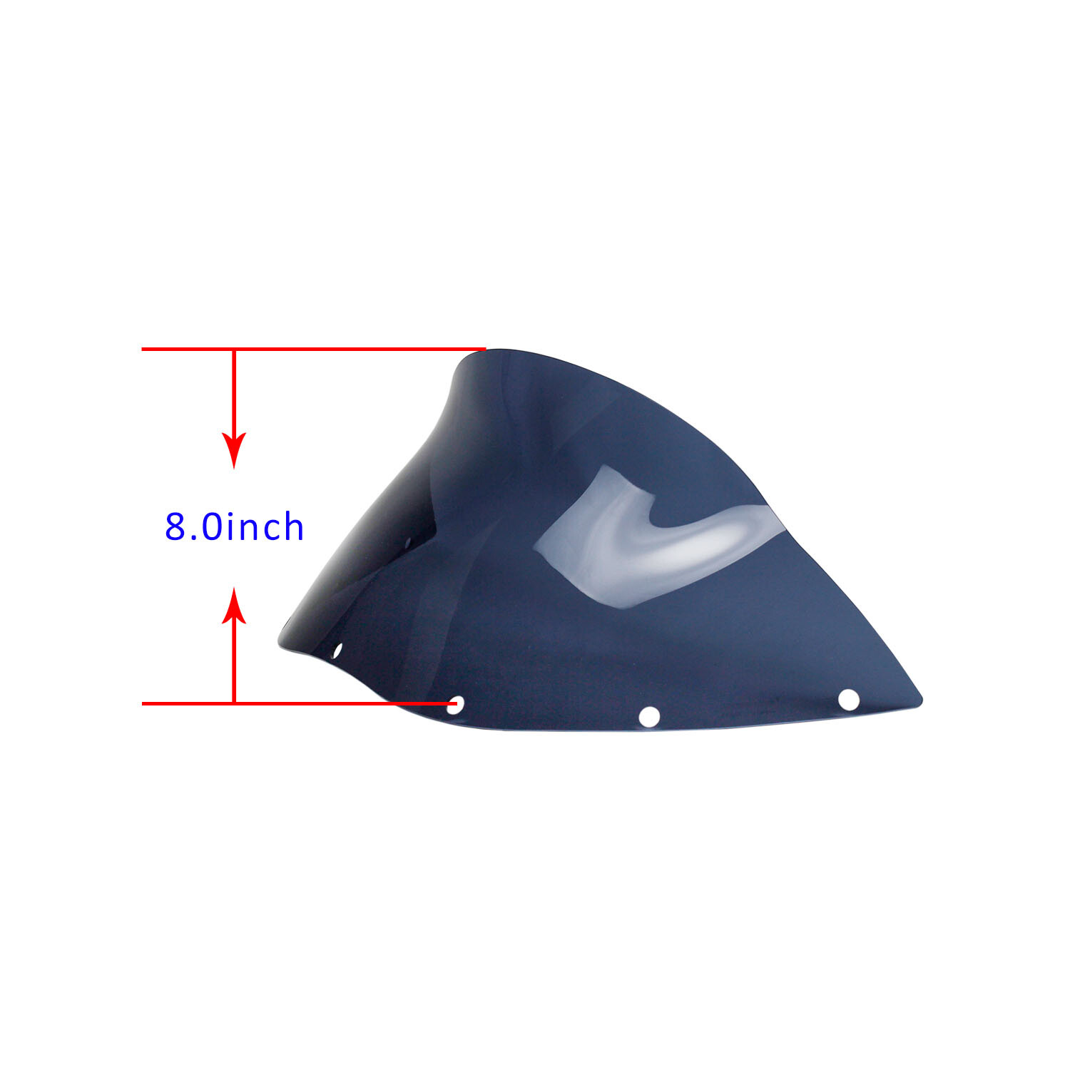 8.0″ Black Blue FXRT Fairing Windshield for Harley Dyna Street Fat Bob Low Rider