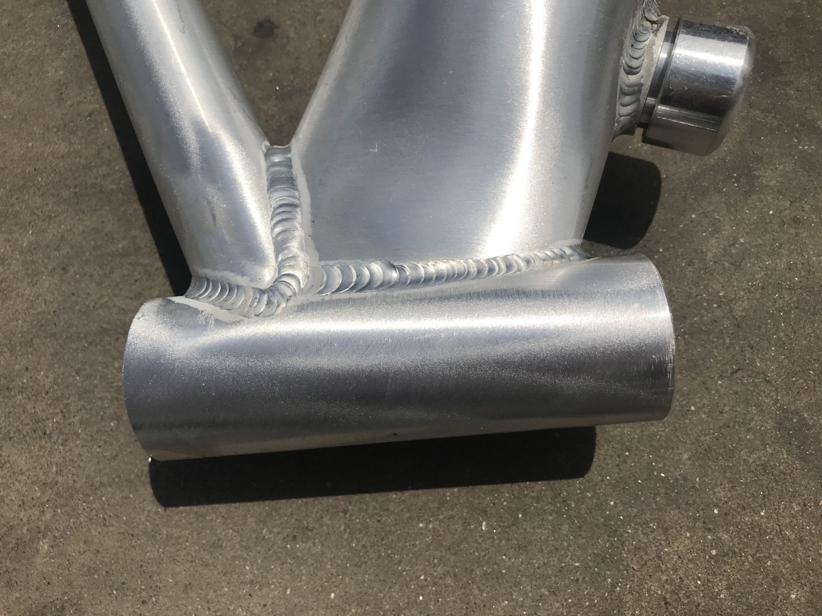 Brushed Alum Gas Frame 3.4L, 135mm Dropout Gas Tank Built-in w/36T Wide Crank
