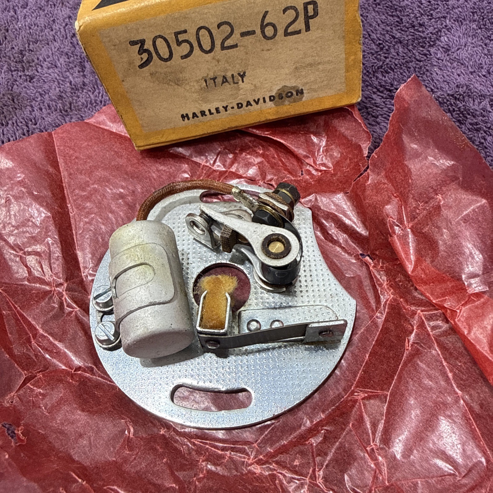 NOS Harley Aermacchi Sprint 250 350 Points Plate Assembly 30502-62P