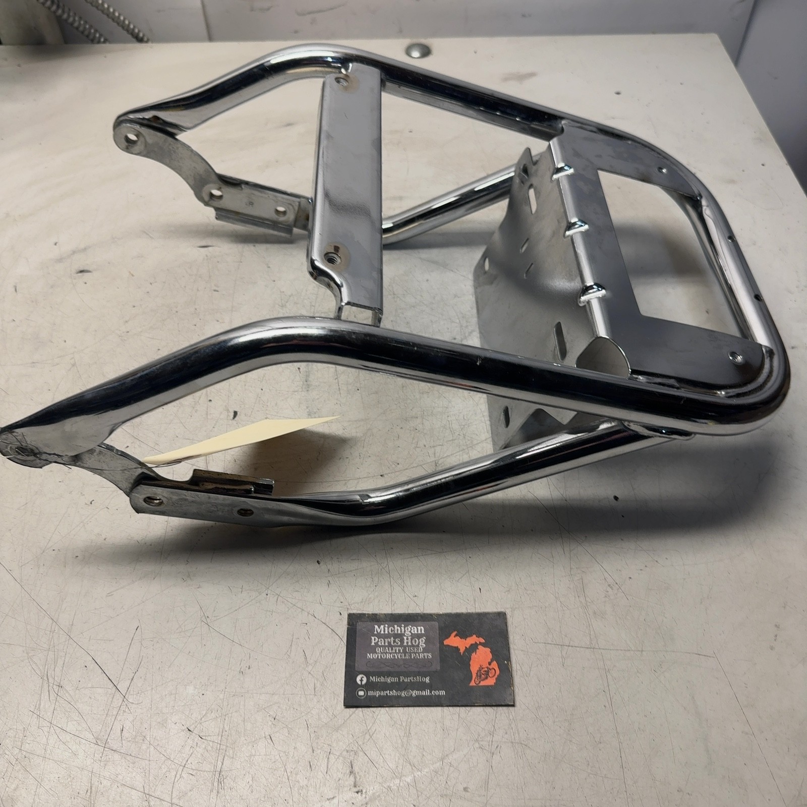 09-13 Harley Touring OEM Chrome Luggage Box Tour Pak Mount Support 53411-09