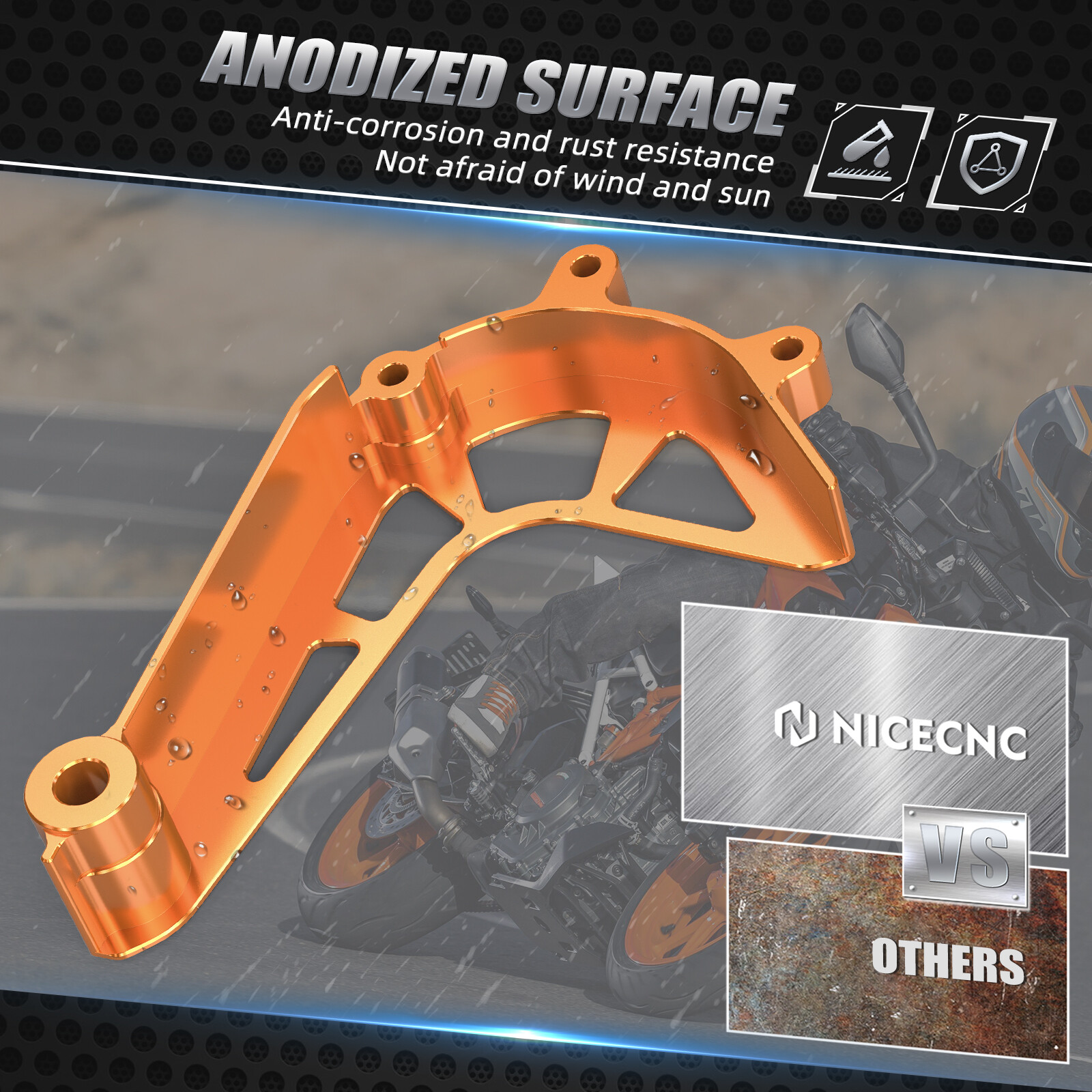 Chain Guide Sprocket Guard Cover Protector For KTM 390 Adventure 2020-2024