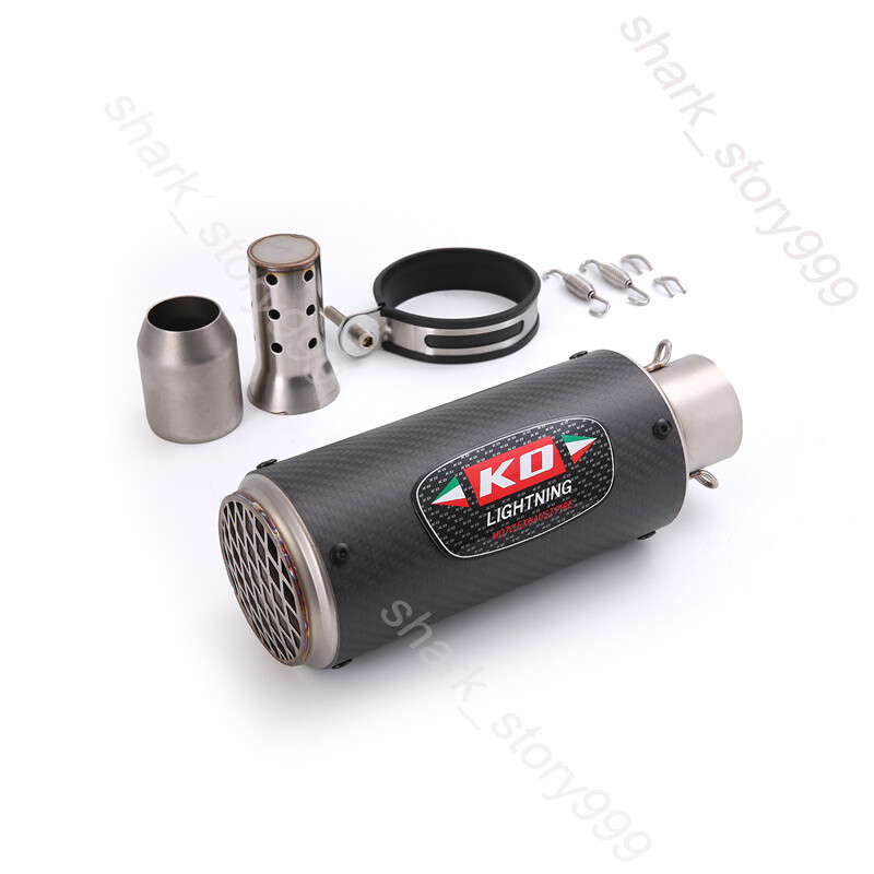 51-38mm Motorcycle Street Bike Exhaust Tips Muffler Pipe With DB Killer Silencer