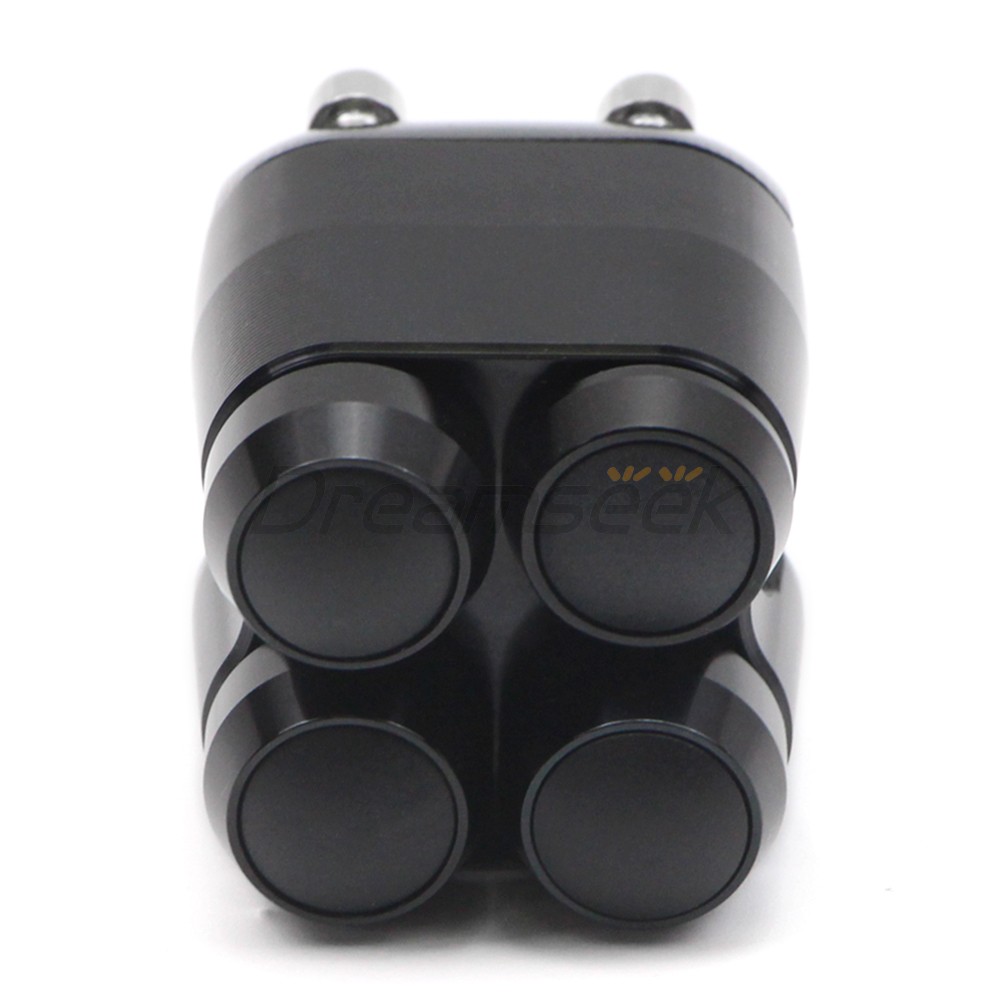 1” Handlebar Switch Control 4-Button for Bobber Chopper Motorcycle Light Button
