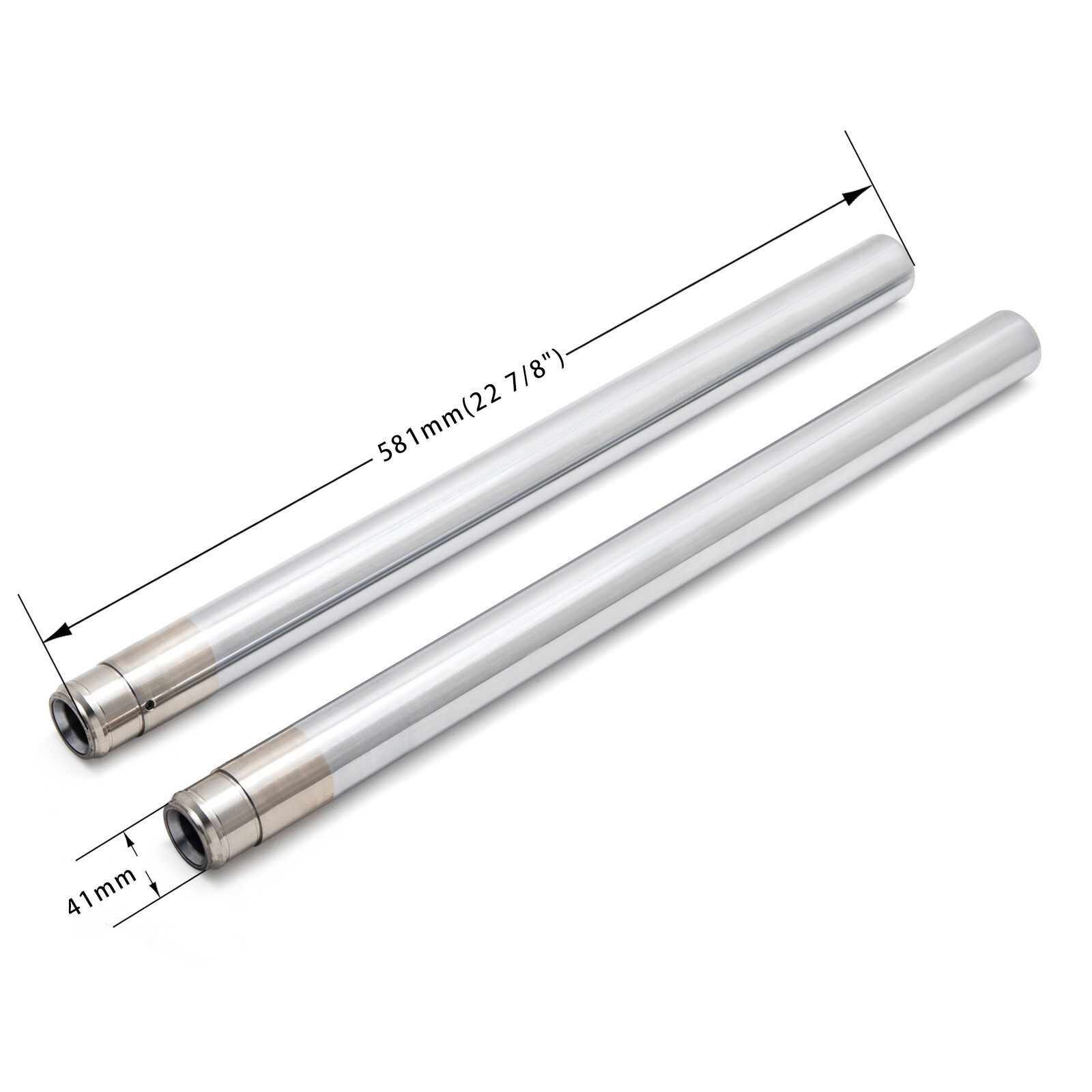 Chrome Silver 41mm Fork Tubes 45930-00 for Harley Softail Heritage Classic 00-17