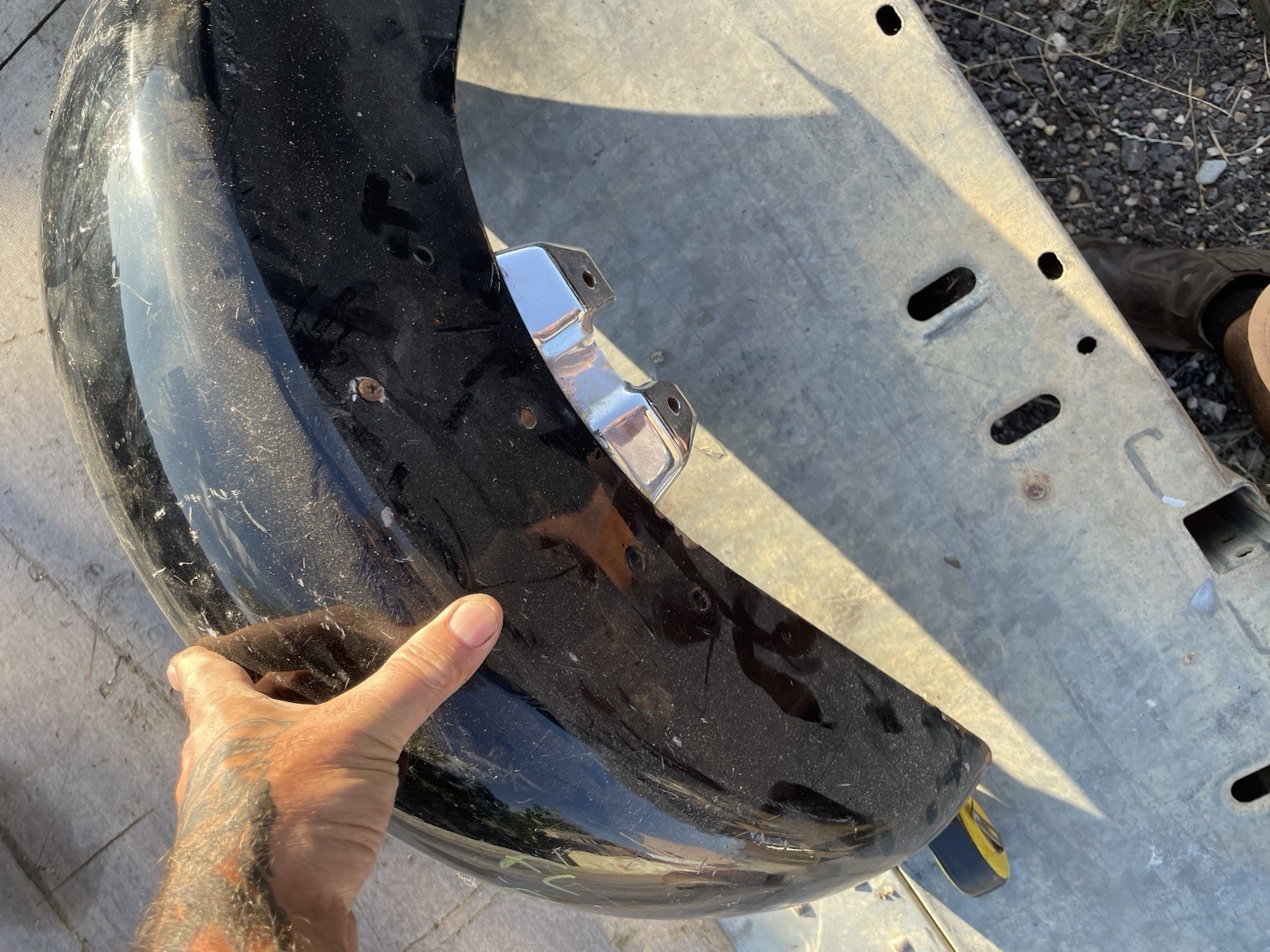 Harley Davidson Big Twin Front Mudguard FL FLH Etc Original As Shown