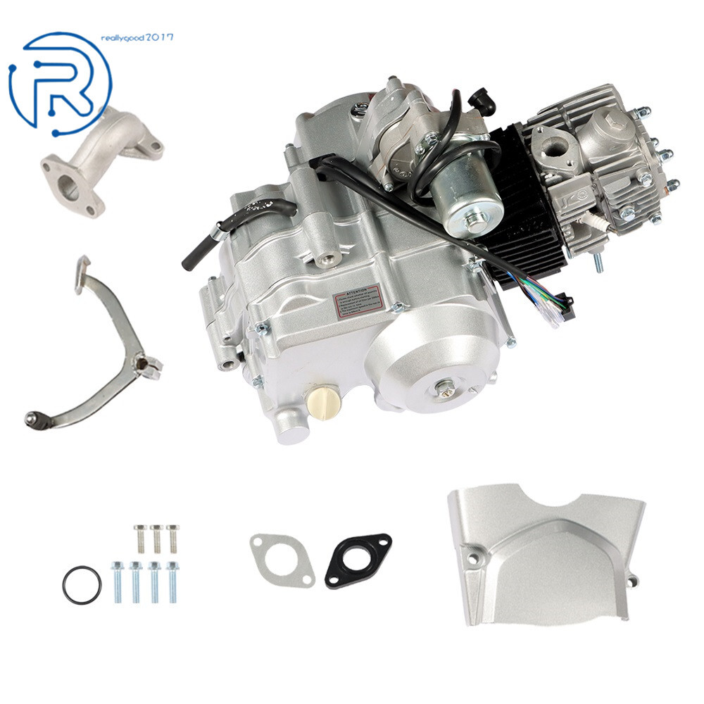 For ATV 125cc 4 stroke Engine Motor 3-Speed Semi Auto w/ Reverse Electric Start